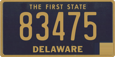 DE license plate 83475