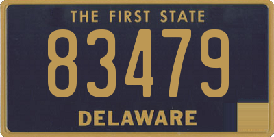 DE license plate 83479