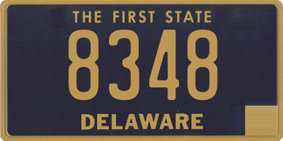 DE license plate 8348