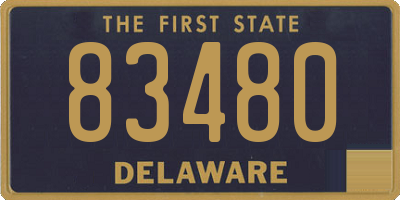 DE license plate 83480
