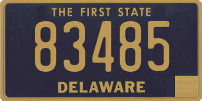 DE license plate 83485