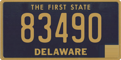 DE license plate 83490