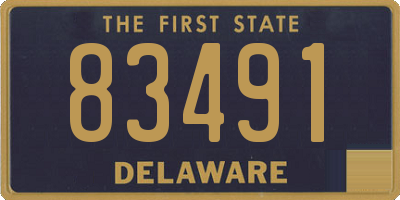 DE license plate 83491
