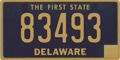DE license plate 83493