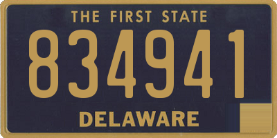 DE license plate 834941