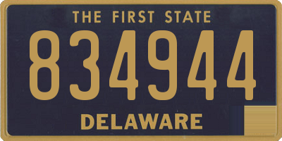 DE license plate 834944