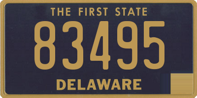 DE license plate 83495