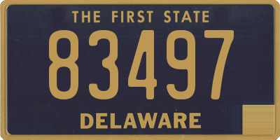 DE license plate 83497