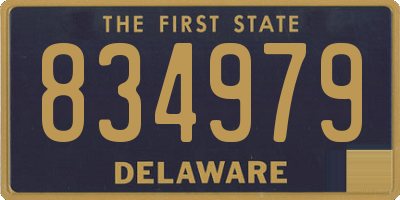 DE license plate 834979