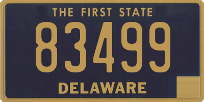 DE license plate 83499