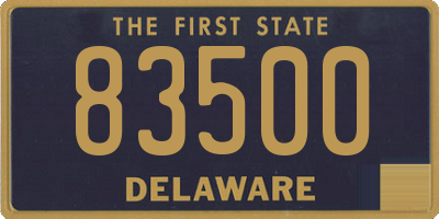 DE license plate 83500