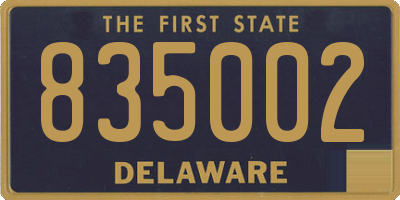 DE license plate 835002
