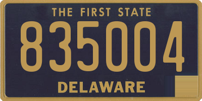 DE license plate 835004