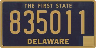 DE license plate 835011