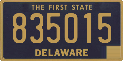 DE license plate 835015