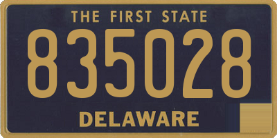 DE license plate 835028