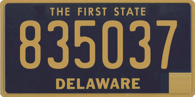DE license plate 835037