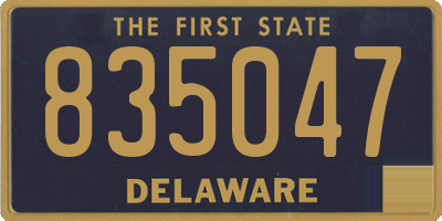 DE license plate 835047
