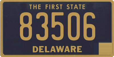 DE license plate 83506