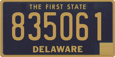 DE license plate 835061