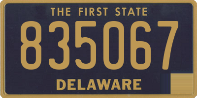DE license plate 835067
