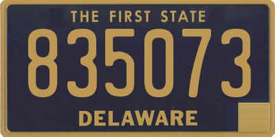 DE license plate 835073