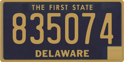DE license plate 835074