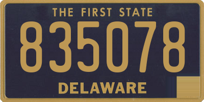 DE license plate 835078