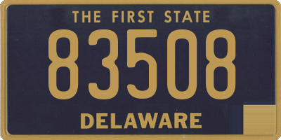 DE license plate 83508