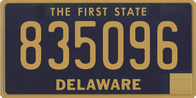 DE license plate 835096
