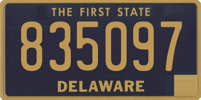 DE license plate 835097