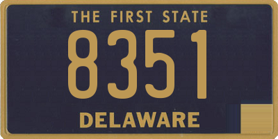 DE license plate 8351