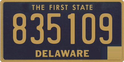 DE license plate 835109