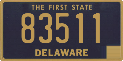 DE license plate 83511