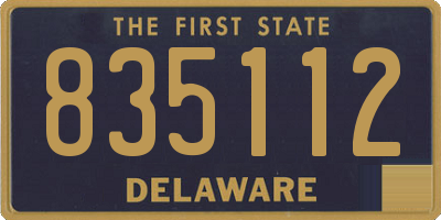 DE license plate 835112