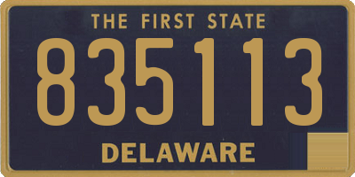 DE license plate 835113