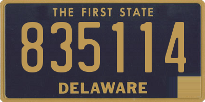 DE license plate 835114