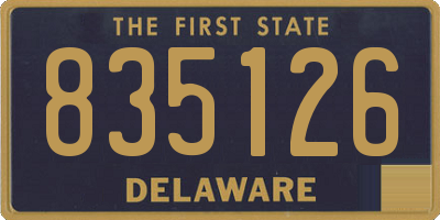 DE license plate 835126