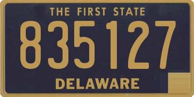 DE license plate 835127