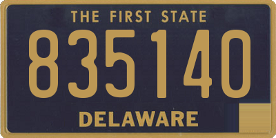 DE license plate 835140