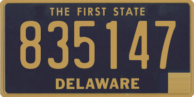 DE license plate 835147
