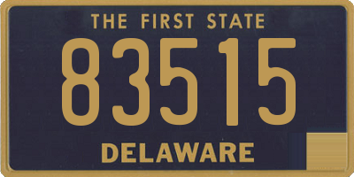 DE license plate 83515