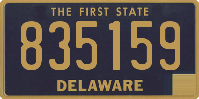 DE license plate 835159