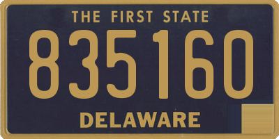 DE license plate 835160