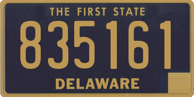 DE license plate 835161