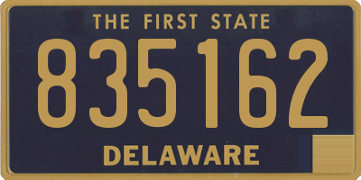 DE license plate 835162