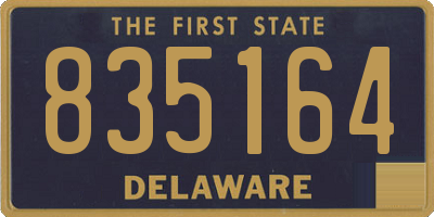 DE license plate 835164