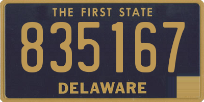 DE license plate 835167