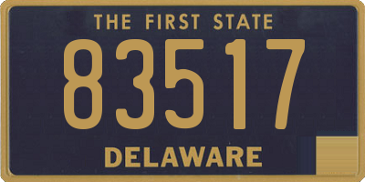 DE license plate 83517