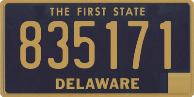 DE license plate 835171